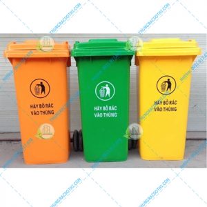 THÙNG RÁC NHỰA HDPE 120 LÍT