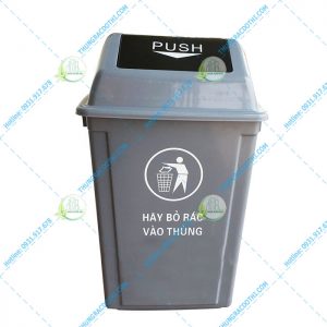 Thùng rác nhựa HDPE nắp lật 40 lít