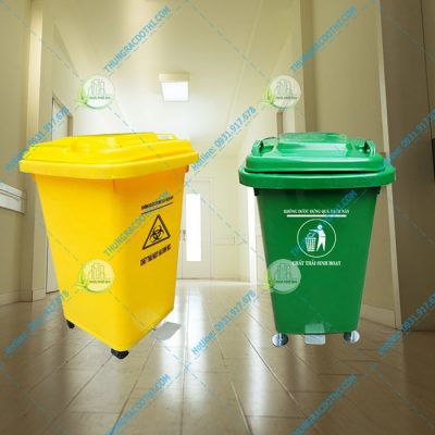 Thùng đựng rác thải bệnh viện 60 lít đạp chân