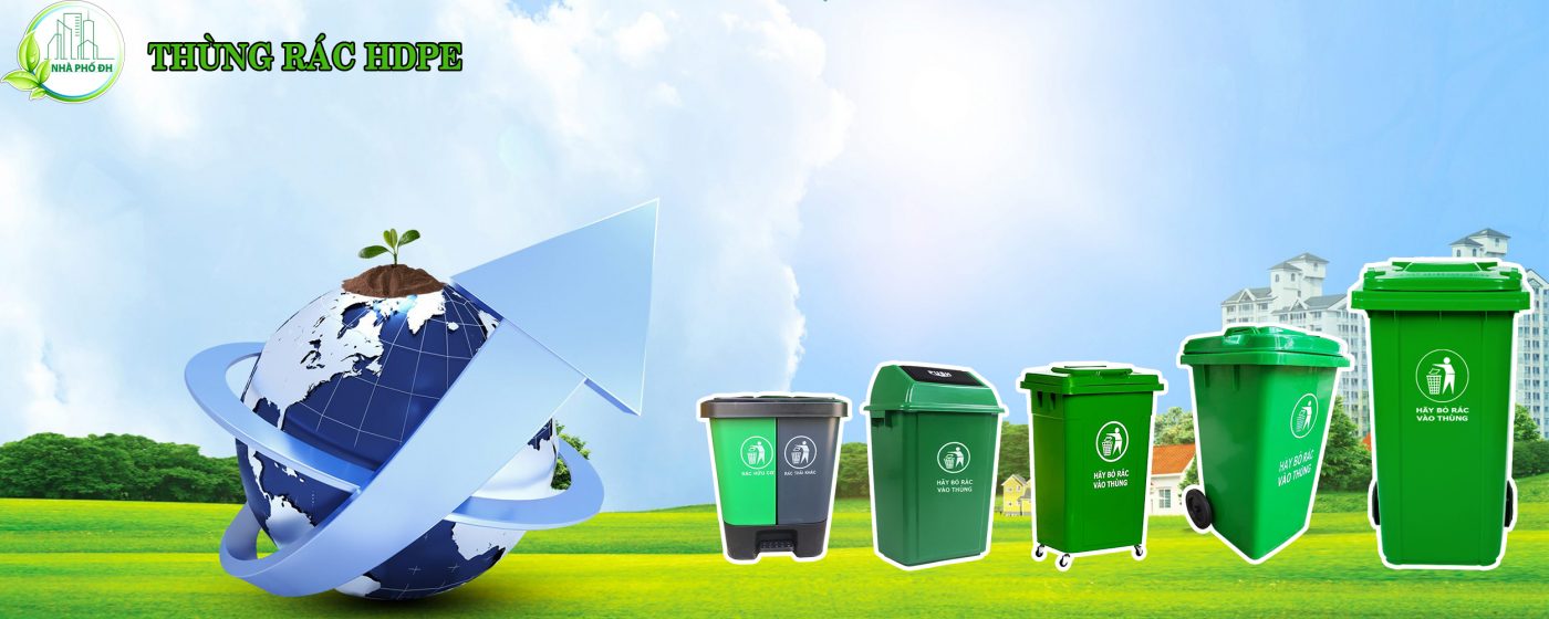 Mẫu thùng rác nhựa HDPE