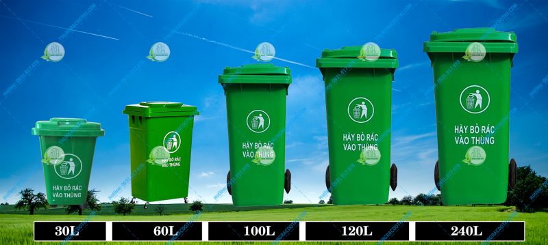 mua thùng rác công cộng hdpe