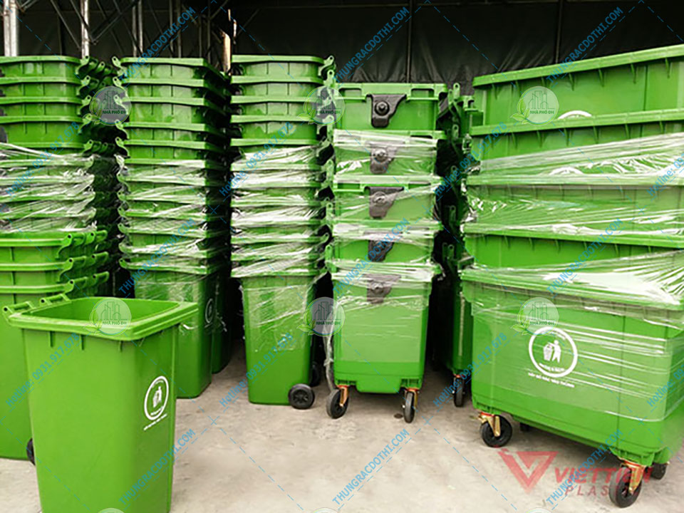 thùng đựng rác nhựa HDPE